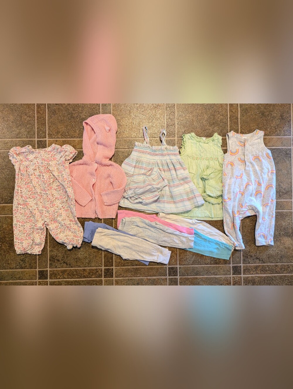 Baby Girl 6-12 Month Clothing Lot Dresses Pants Sweater
